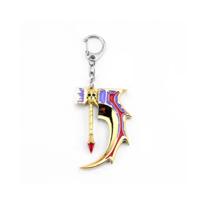 Dota 2 Golden Basher Metal Anahtarlık - 6.5cm Anti-Mage Silahı