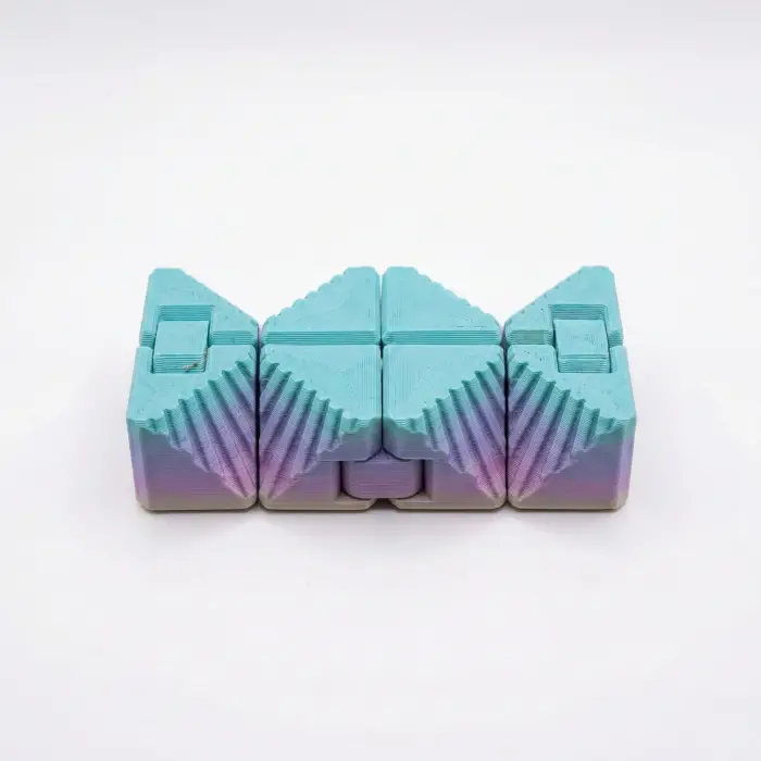 Gradient Renkli Infinity Cube: 3D Baskı Sonsuz Döngü Fidget Oyuncak