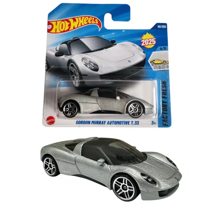 Hot Wheels Gordon Murray Automotive T.33 - Factory Fresh Gümüş 1/64 Diecast Model Araba