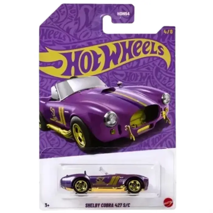 Hot Wheels Silver Series 55 Corvette - 57. Yıl (HDH54) Mor-Altın 1/64 Diecast Model Araba