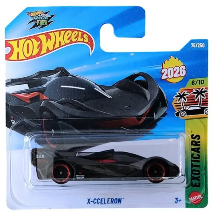 Hot Wheels X-Cceleron - HW Exoticars Siyah 1/64 Diecast Model Araba