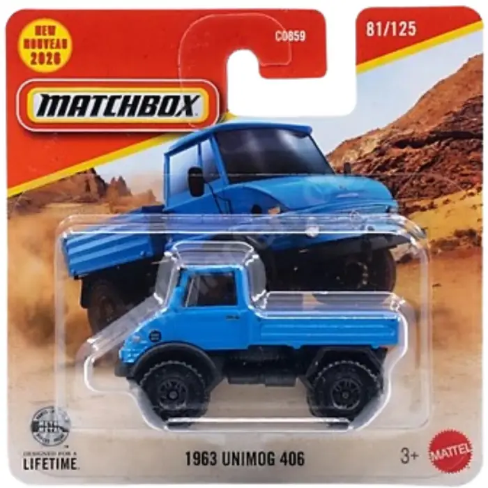 Matchbox 1963 Unimog 406 Mavi 1/64 Diecast Model Araba