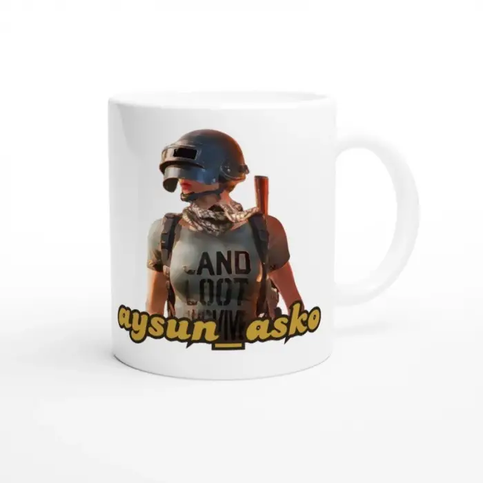 PUBG Nicknamee Özel Çift Taraf Baskı Kupa Bardak Model-10