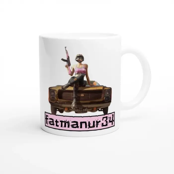 PUBG Nicknamee Özel Çift Taraf Baskı Kupa Bardak Model-16
