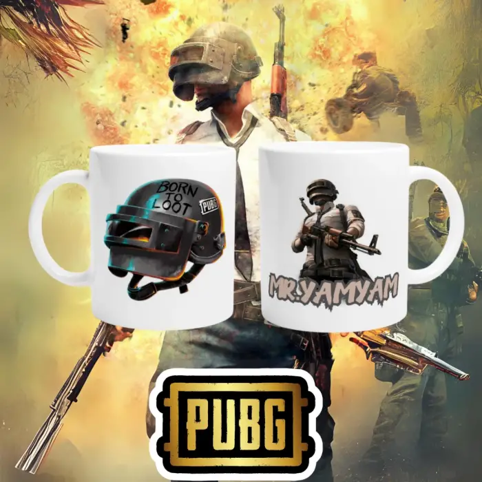 PUBG Nicknamee Özel Çift Taraf Baskı Kupa Bardak Model-3