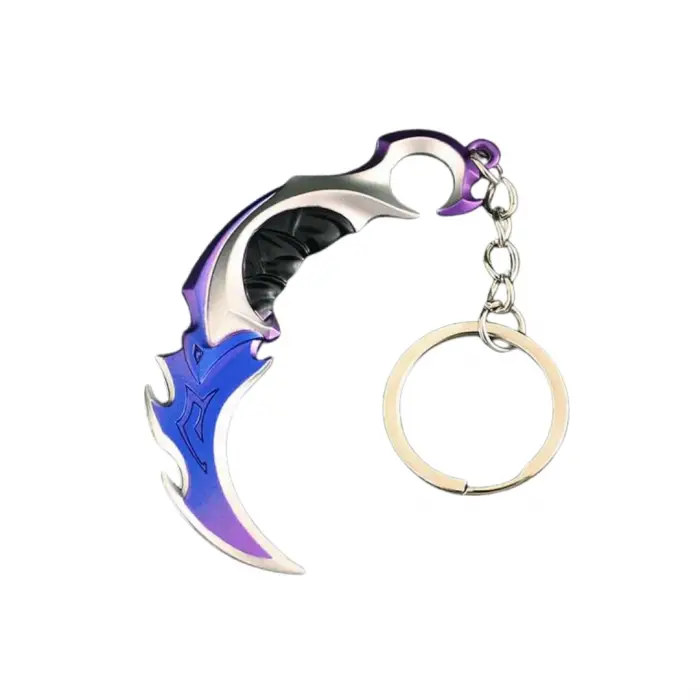 Valorant Yağmacı (Reaver) Karambit Metal Anahtarlık - 9cm Premium Model