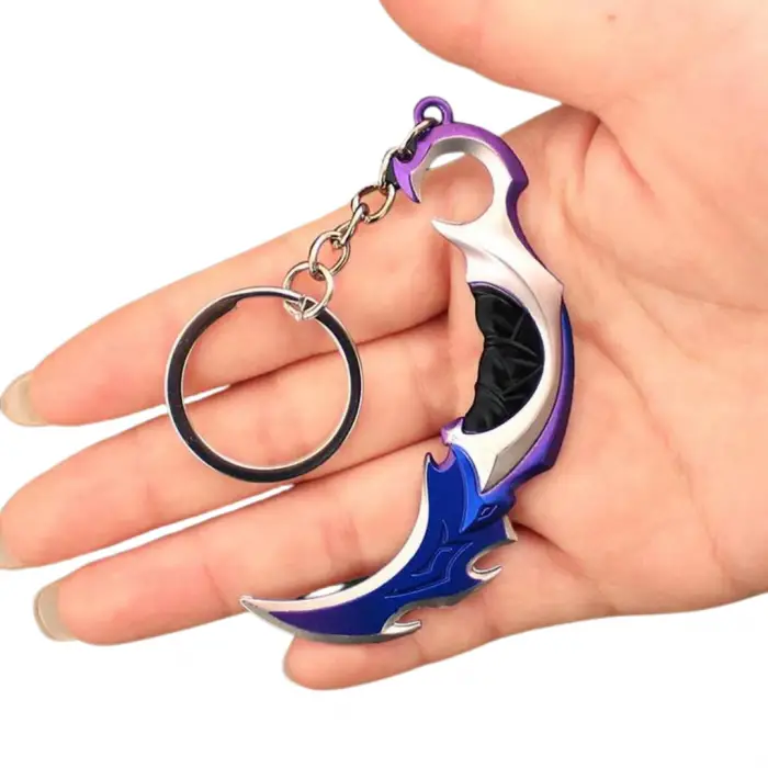 Valorant Yağmacı (Reaver) Karambit Metal Anahtarlık - 9cm Premium Model