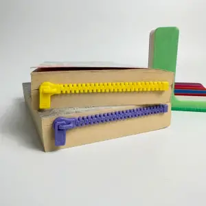 3D Tasarım Renkli Fermuar Kitap Ayracı - Eğlenceli ve İşlevsel Okuma Aksesuarı