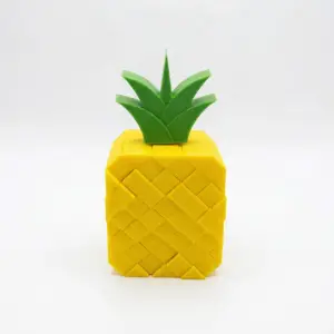 3D Baskılı Pixel Pineapple Fidget Stres Oyuncağı - Geometrik Ananas Figürü