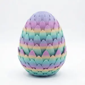 Atatug Premium Pastel Gökkuşağı Sürpriz Ejderha Yumurtası Seti - 40cm