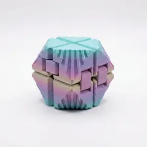 Gradient Renkli Infinity Cube: 3D Baskı Sonsuz Döngü Fidget Oyuncak