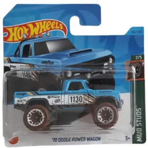 Hot Wheels 70 Dodge Power Wagon - Mud Studs 1/64 Diecast Model Araba