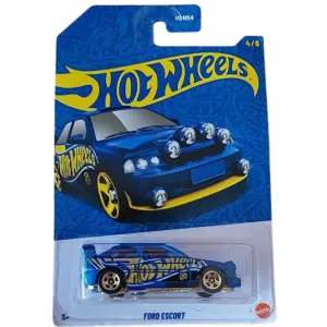 Hot Wheels Ford Escort - 58. Yıl Dönümü Serisi (Blue & Gold) Mix 2 Metalflake Mavi-Altın 1/64 Diecast Model Araba