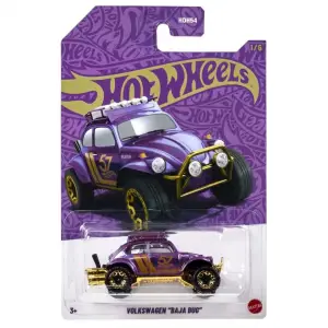 Hot Wheels Silver Series Volkswagen Baja Bug - 57. Yıl (HDH54) Mor-Altın 1/64 Diecast Model Araba