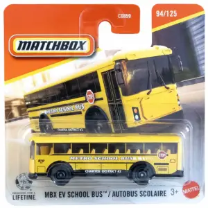 Matchbox MBX EV School Bus Sarı 1/64 Diecast Model Araba