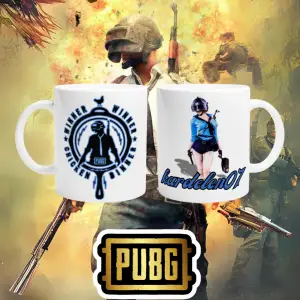 PUBG Nicknamee Özel Çift Taraf Baskı Kupa Bardak Model-13