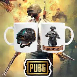 PUBG Nicknamee Özel Çift Taraf Baskı Kupa Bardak Model-14