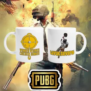 PUBG Nicknamee Özel Çift Taraf Baskı Kupa Bardak Model-5
