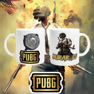PUBG Nicknamee Özel Çift Taraf Baskı Kupa Bardak Model-8
