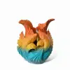 Dekoratif Koi Balığı Figürlü Kalemlik & Vazo - 3D Tasarım Modern Masaüstü Organizer (14x10cm)