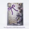 Kişiselleştirilebilir 8 Mart Kadınlar Günü Hediyesi Mor Kurdeleli Anahtarlık (4lü Paket)