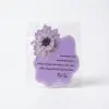 Kişiye Özel 8 Mart Kadınlar Günü Hediyesi - İsim Yazılı Mor Gerbera Kart ve Eyüp Sabri Tuncer El Kremi Seti (Jelatinli Sunum)