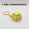 3lü Set Mekanik Switch Peynir Fidget Anahtarlık - Tıklamalı Stres Giderici Eğlenceli Hediyelik