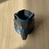 Geometrik Kurt Tasarımlı Dekoratif Masaüstü Kalemlik - Özel Tasarım Hediye