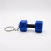 Pinkbell 3D Baskı Mavi Dumbbell Anahtarlık – 20kg Yazılı Mini Ağırlık – Spor Severlere Özel Hediye