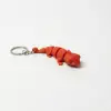 Premium 3D Baskı Kırmızı Gecko Kertenkele Anahtarlık - Hareketli Eklemli Fidget Toy
