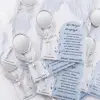 3lü Paket: Kurumsal ve Okullara Özel Tasarım Kartlı Gümüş Metal Melek Ayna