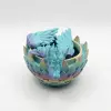 Atatug Pastel Gökkuşağı Orta Boy Sürpriz Ejderha Yumurtası ve Kanatlı Ejderha Seti - 24cm