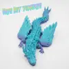 Atatug Pastel Gökkuşağı Orta Boy Sürpriz Ejderha Yumurtası ve Kanatlı Ejderha Seti - 24cm