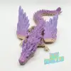 Atatug Pastel Gökkuşağı Orta Boy Sürpriz Ejderha Yumurtası ve Kanatlı Ejderha Seti - 24cm