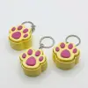 Mekanik Mavi Switch Kedi Patisi Fidget Anahtarlık - Pastel Sarı & Pembe Stres Giderici