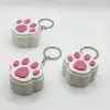 Kedi Patisi Stres Attırıcı Fidget Anahtarlık - Pembe ve Beyaz Özel Tasarım