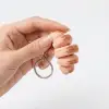 3D Baskı Hareketli Kruvasan Anahtarlık - Sevimli ve Eklemli Fidget Stres Oyuncağı