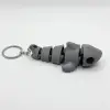 Hareketli 3D Baskı Köpekbalığı Anahtarlık - Oynar Eklemli Fidget Stres Oyuncağı