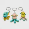 Gökkuşağı Eklemli Kalamar-Balık Fidget Anahtarlık - 3D Baskı Oynar Gövdeli Stres Oyuncağı