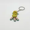 Gökkuşağı Eklemli Kalamar-Balık Fidget Anahtarlık - 3D Baskı Oynar Gövdeli Stres Oyuncağı
