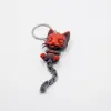 3D Baskı Hareketli Kedi Anahtarlık ve Stres Oyuncağı (Fidget) - Gökkuşağı Renkli