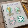 Öğrenci Motivasyon Ödül Seti: 3D Dünya Kupası Figürü ve Başarı Çıkartmaları (Sticker)