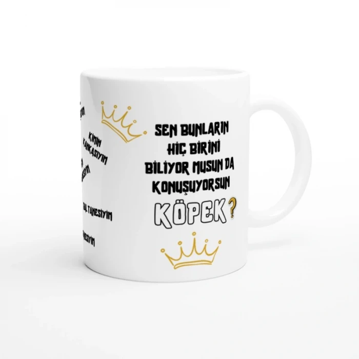 Kimin Can Kuşuyum? Bal Tanesiyim Replikli Tipografik Kupa Bardak