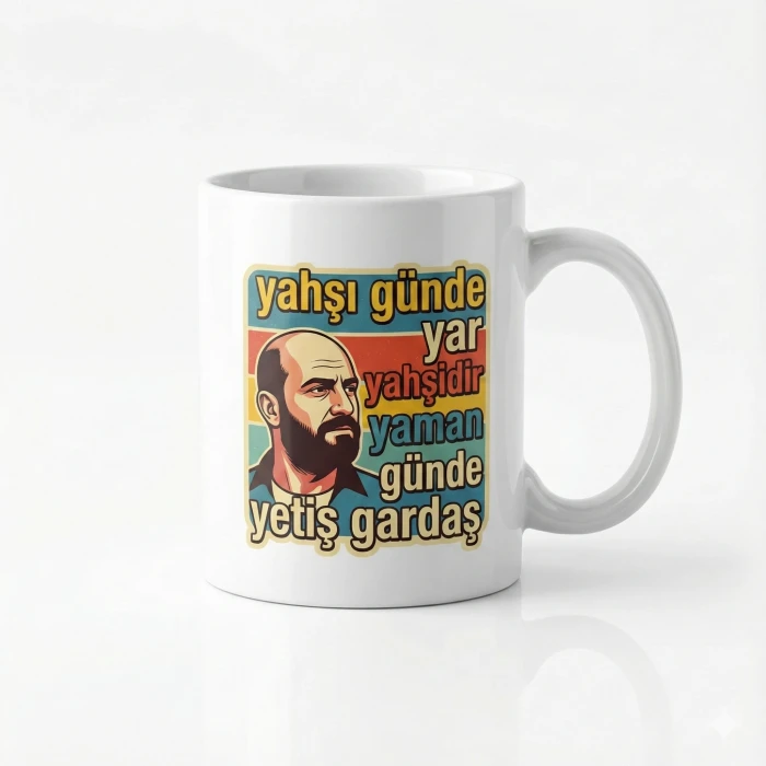 Yahşı Günde Yar Yahşidir Replikli Porselen Kupa - Özel Kutulu Hediyelik