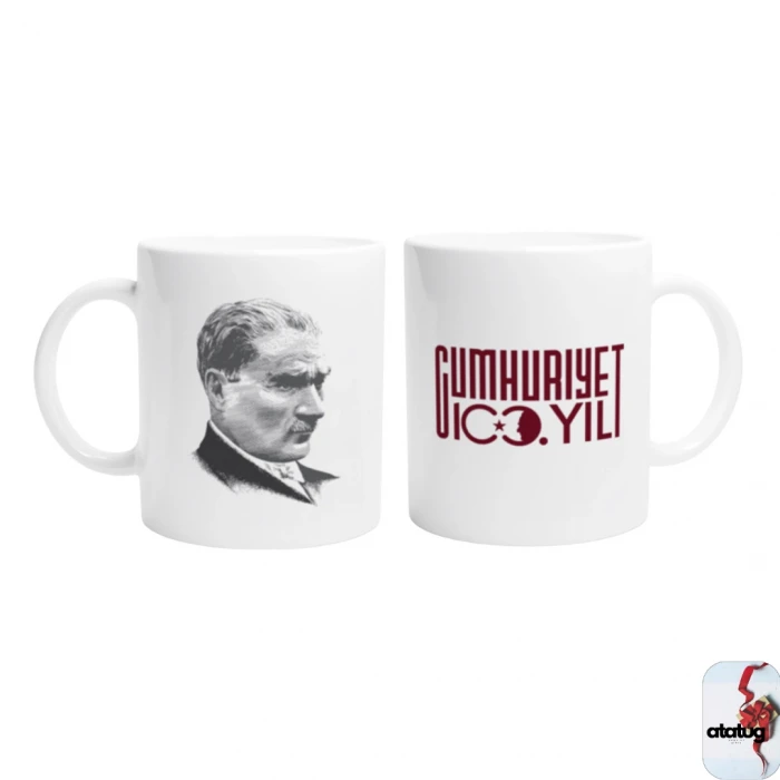 100. Yıl Cumhuriyet Baskılı Kupa Bardak