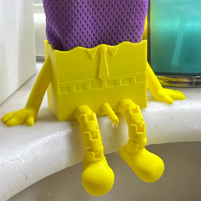 Eğlenceli Sünger Bob Tasarımlı Mutfak Süngerliği - Lavabo Kenarı Sünger Tutucu