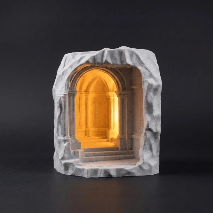 Büyülü Dünyalara Açılan Kapı: 3D Işıklı Booknook Dekoratif Kitaplık Düzenleyici