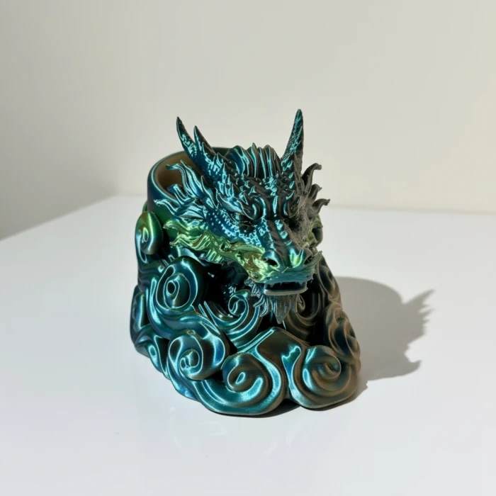 Büyüleyici Renk Değiştiren Ejderha Kalemlik - Özel Kutusunda Masaüstü Hediyesi