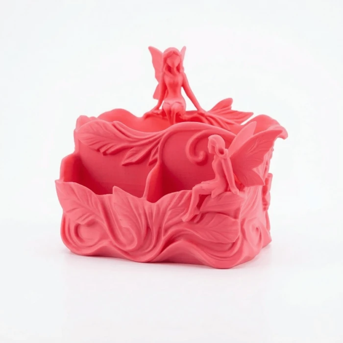 Masalsı Bahçe Orman Perileri Dekoratif Masaüstü Organizer & Kalemlik - Pembe