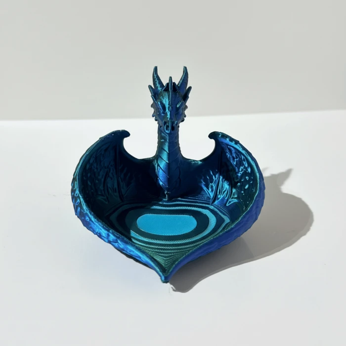 Mistik Güç: El Yapımı, Çift Renkli 3D Baskı Ejderha Kasesi - Eşsiz Bir Hediye